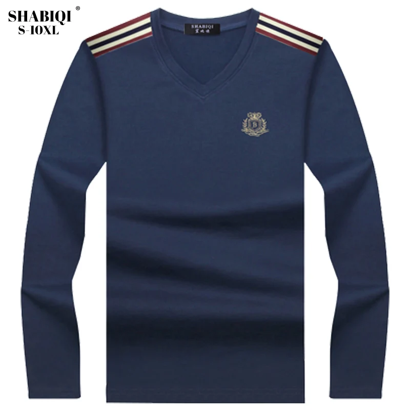 SHABIQI Мужская рубашка поло мужские с длинным рукавом тёплые рубашки поло Camisa повседневные хлопковые рубашки-поло Masculina плюс размер 6XL7XL8XL9XL10XL