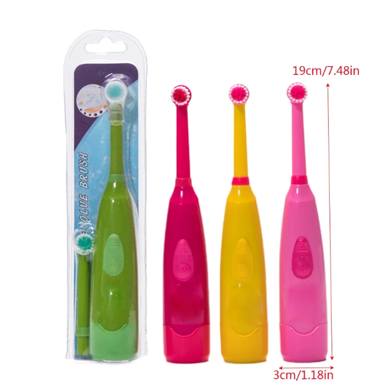 

Oral Care Child Rotating Cute Electric Toothbrush With Toothbrush Head Replace
