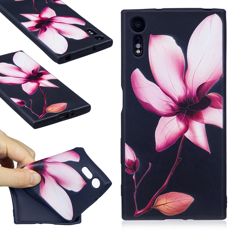 Великолепные рельефные чехлы из ТПУ с рисунком для SONY Xperia XZ F8332 мягкие 3D