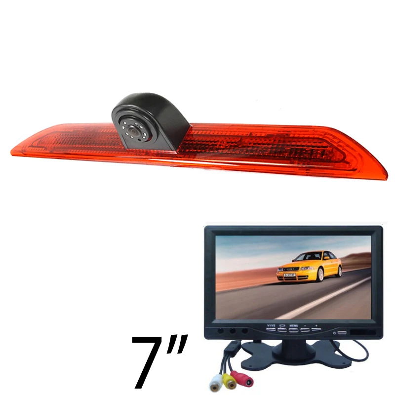 camera with 6608 IR тормозной светильник заднего вида для FORD Transit, настраиваемый тормозной светильник, камера, модель с 6 шт., ИК светодиодный светильник и автомобильный монитор - Название цвета: camera with 6608