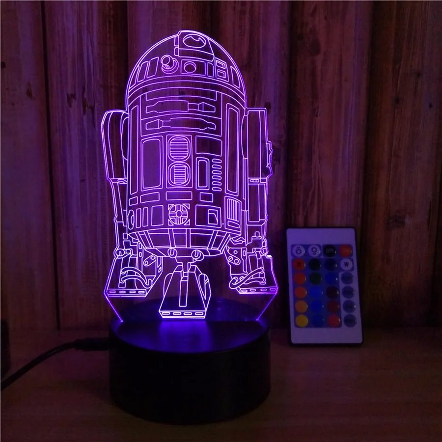 Горячая Новинка 3D ночник лампада Светодиодная звезда настольная лампа сенсорный