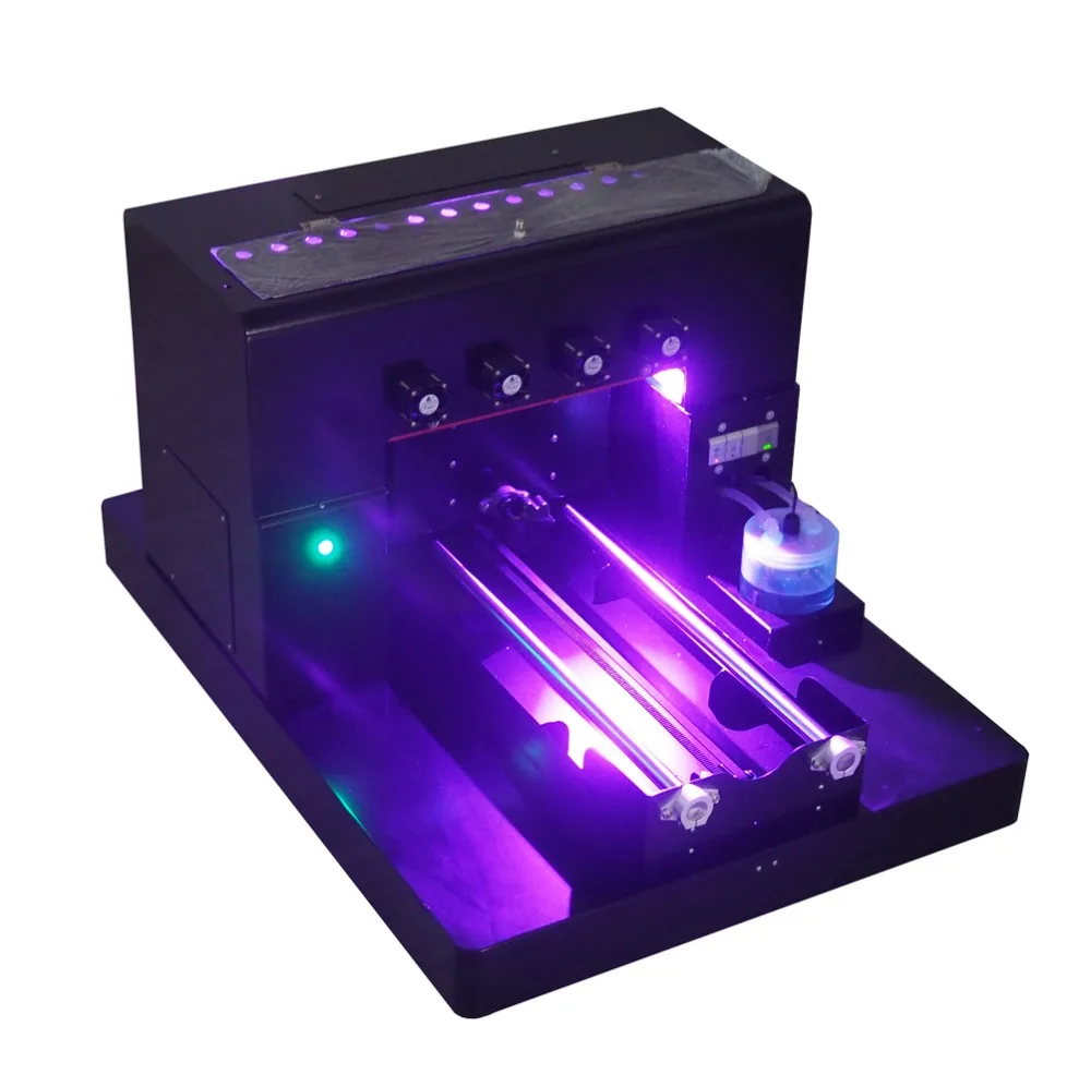 

A3 UV принтер тисненая машина для печати изображений A3 размер белые чернила планшетный печатная машина для металла/пластырь случае