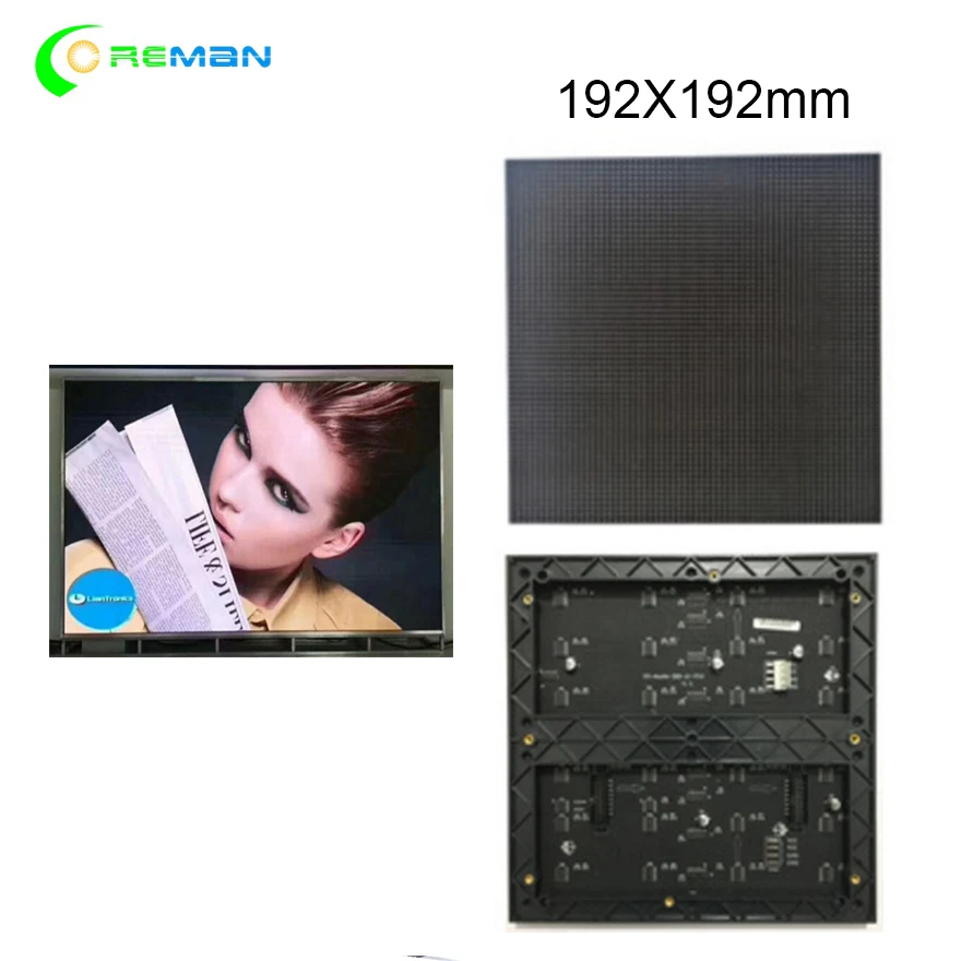 Внутренняя Светодиодная лента P3 RGB полный цвет 192x192 мм Лучшая цена|Светодиодные