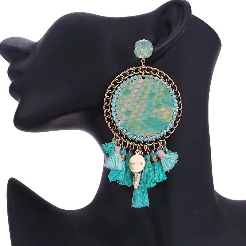 Sehuoran серьги с кисточками серьги-капли Mujer Moda Brinco Boho oorbellen voor vrouwen богемные модные украшения