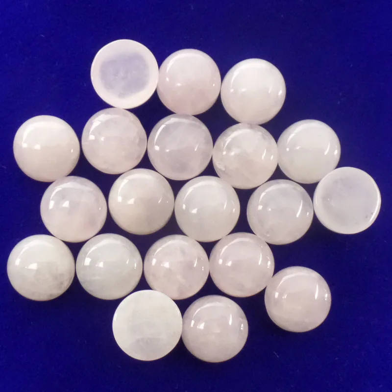(10 шт./лот) Розовый Quartzs круглый кабошон 6x3. 5/8x3. 5/10x4 5 мм модные ювелирные