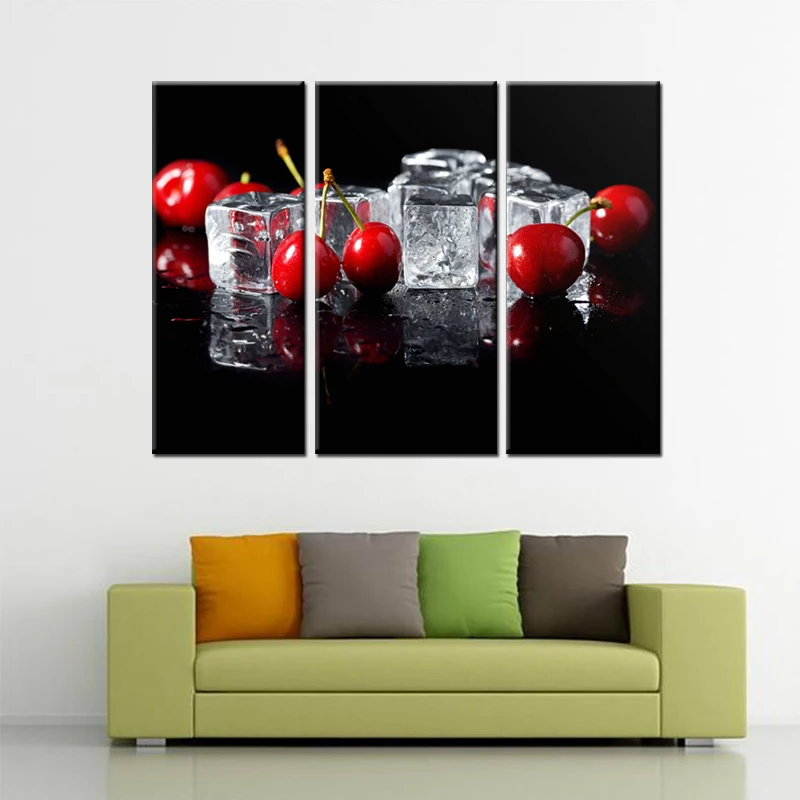 Современная Настенная картина распылитель 3 предмета кухонный декор картины