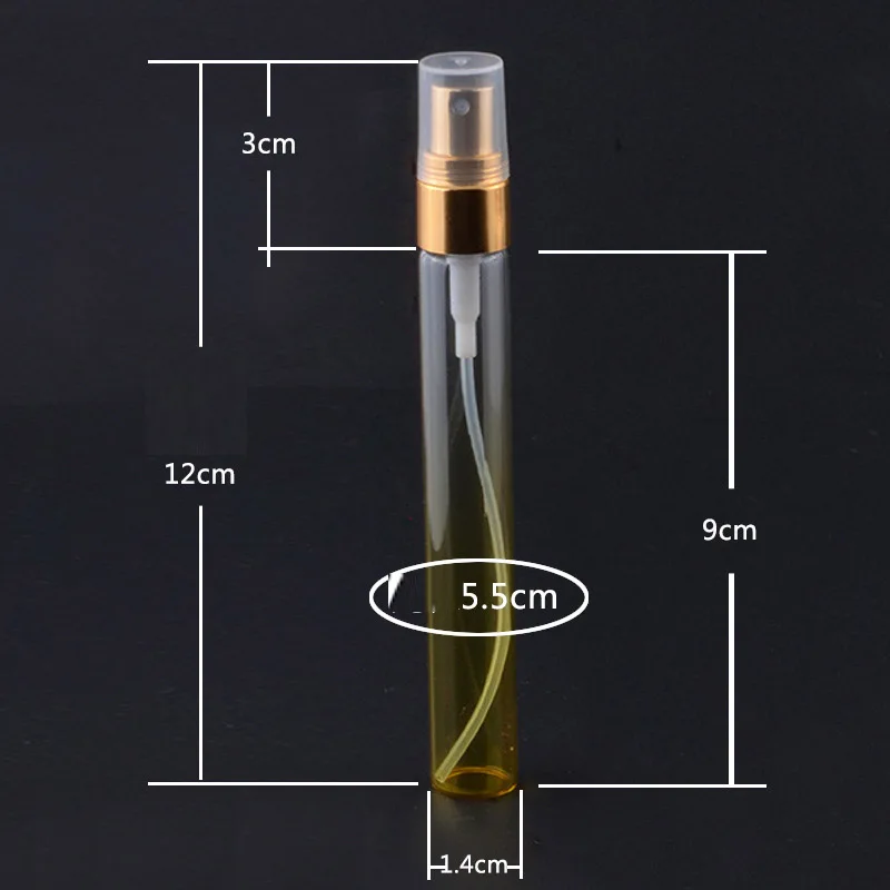 10 мл спрей вакуумная фляга Стекло флаконы для духов макияж парфюма упаковка