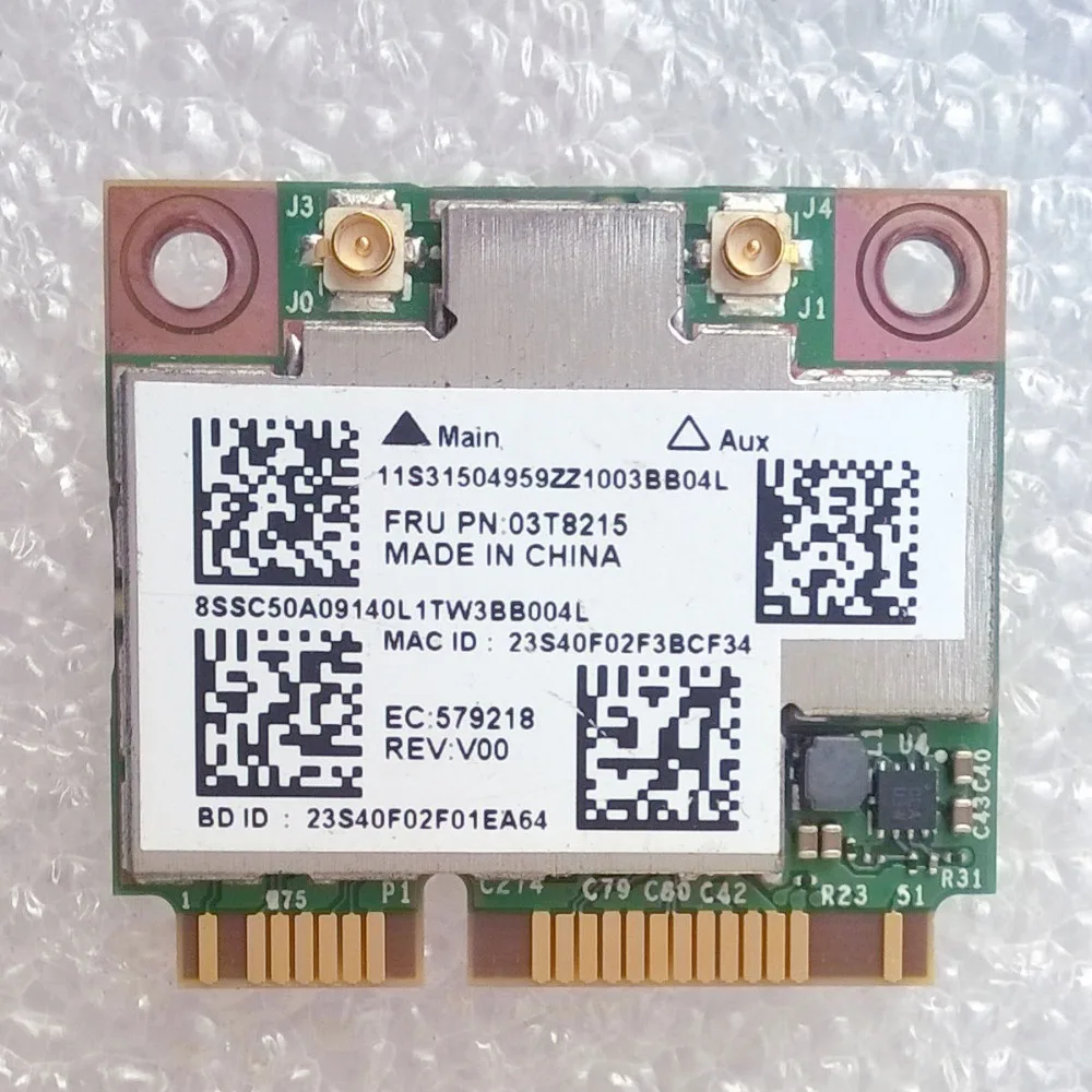 Карта для Lenovo FRU 03T8215 Thinkpad WiFi карта BCM94352HMB BCM4352 + 20702 Беспроводная 2x2AC BT4.0