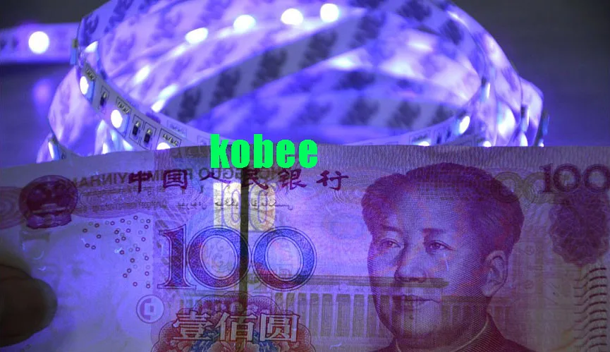 Супер яркий 5 м Ультрафиолетовый светодиодный полосы светильник DC12V 5050 300 s