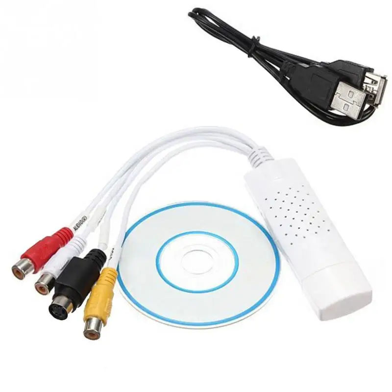 Адаптер видеозахвата ТВ DVD VHS Captura карта Аудио AV для компьютера ТВ камеры USB 2,0 Easiercap DC60 U tv 007#905 Новинка