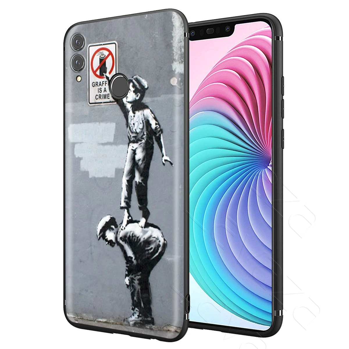 Lavaza Street Art Banksy Graffiti Case for Huawei Mate 30 20 Honor 6a 7a 7c 7x 8C 8x 9 10 Nova 3i 3 Lite Pro Y6 2018 |