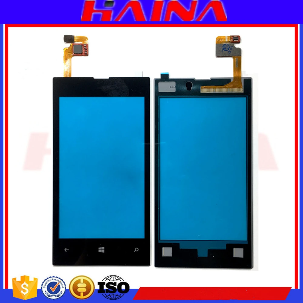 Рамка + сенсорная панель для Nokia Lumia 520 сенсорный экран дигитайзер Переднее стекло