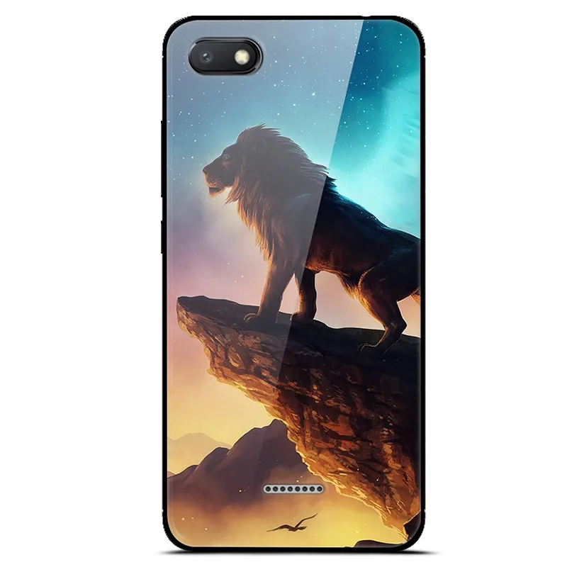 Для Xiaomi Redmi 6A чехол с жестким стеклом чехол s для Xiaomi Redmi 6A 6 A чехол из закаленного стекла для Xiaomi Redmi 8A 8 Redmi Note 8T - Цвет: 16
