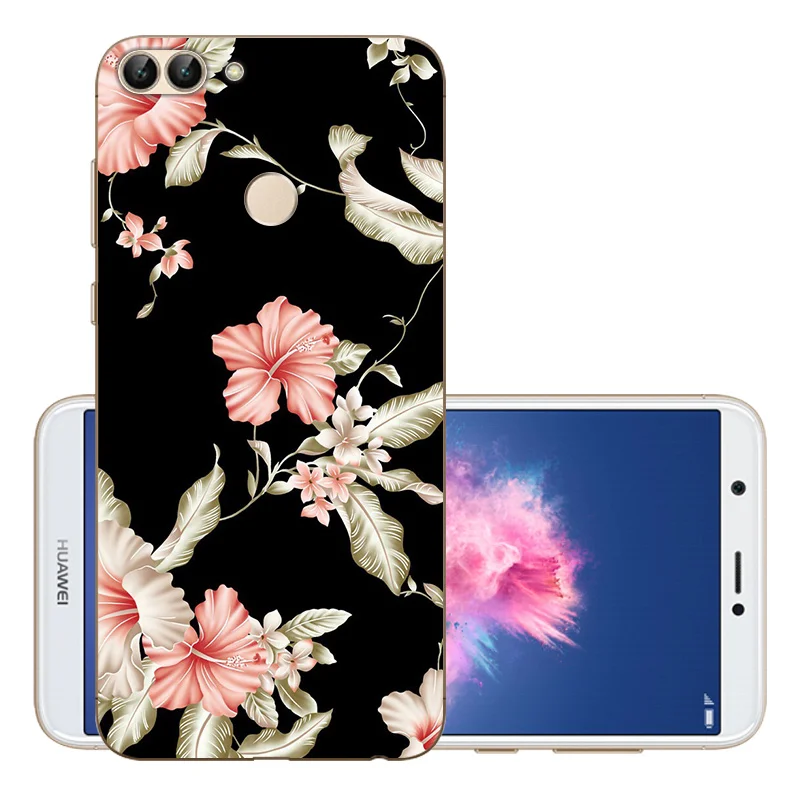 Чехол для huawei P Smart, силиконовый чехол, Enjoy 7 s, задняя крышка для телефона, мягкий ТПУ, 5,65 дюймов, для huawei P Smart FIG-LX1, Роскошные Защитные чехлы