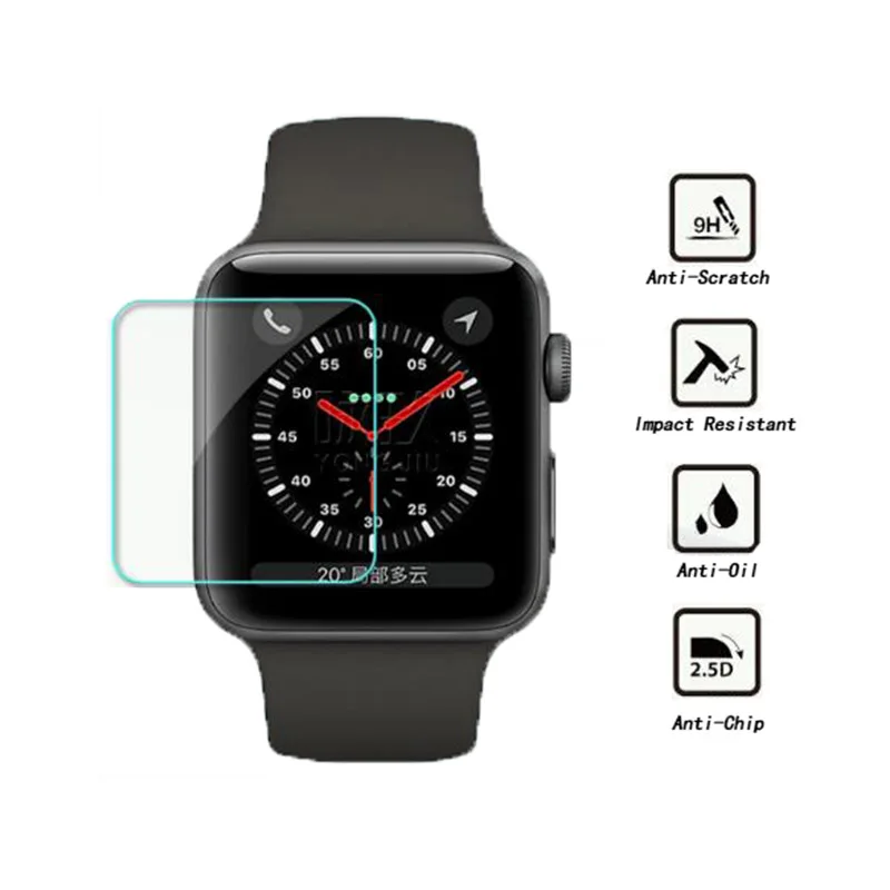 Для Apple Watch 1 2 3 серии 38 мм/42 мм защитная пленка из закаленного стекла для 1/2/3 42 Экран