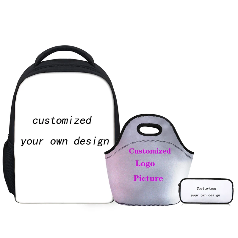 customized FKZ20 FORUDESIGNS/3 шт./компл. очаровательный кот Школьные сумки для детей, девчачья детсадовская дошкольного возраста рюкзак для маленького мальчика малышей школьная сумка ранец - Цвет: customized FKZ20