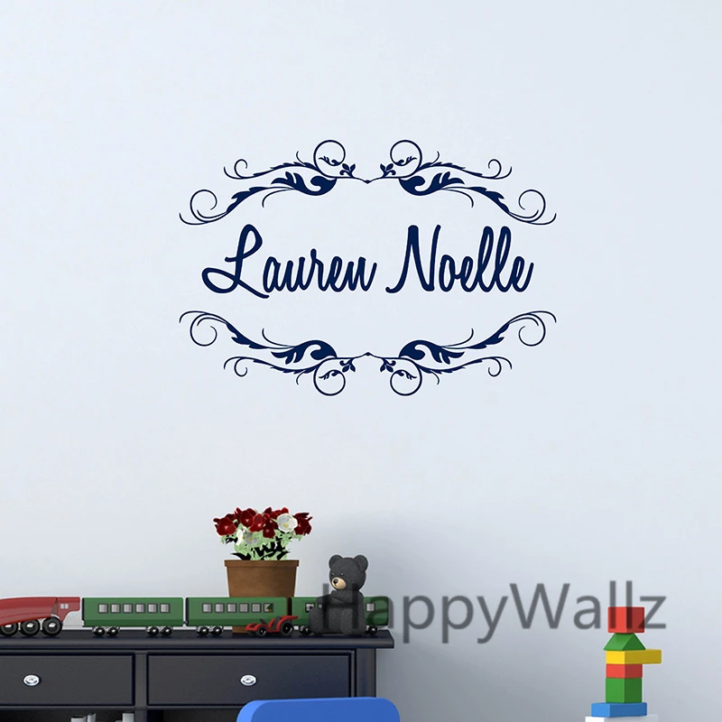 

Custom Name Baby Nursery Wall Sticker DIY Personalized Name Wall Decal Kids Room Children Names Wall Stickers C59