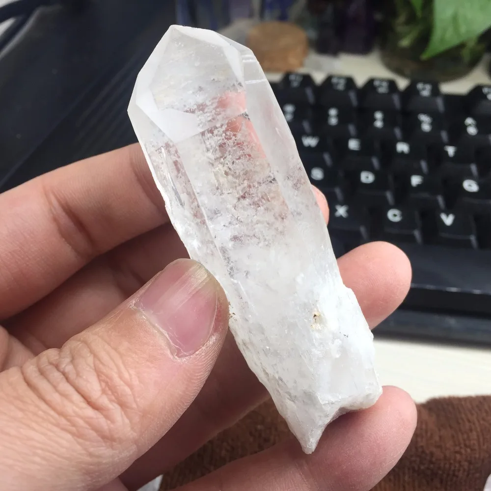 Today's Promotional Price 64g Natural Skeleton Quartz Crystal Stone Healing Minerals Wand Specimen #BH1058 | Дом и сад
