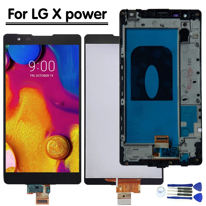 Для LG X Power K220DS K220 ЖК-дисплей с кодирующий преобразователь сенсорного экрана в
