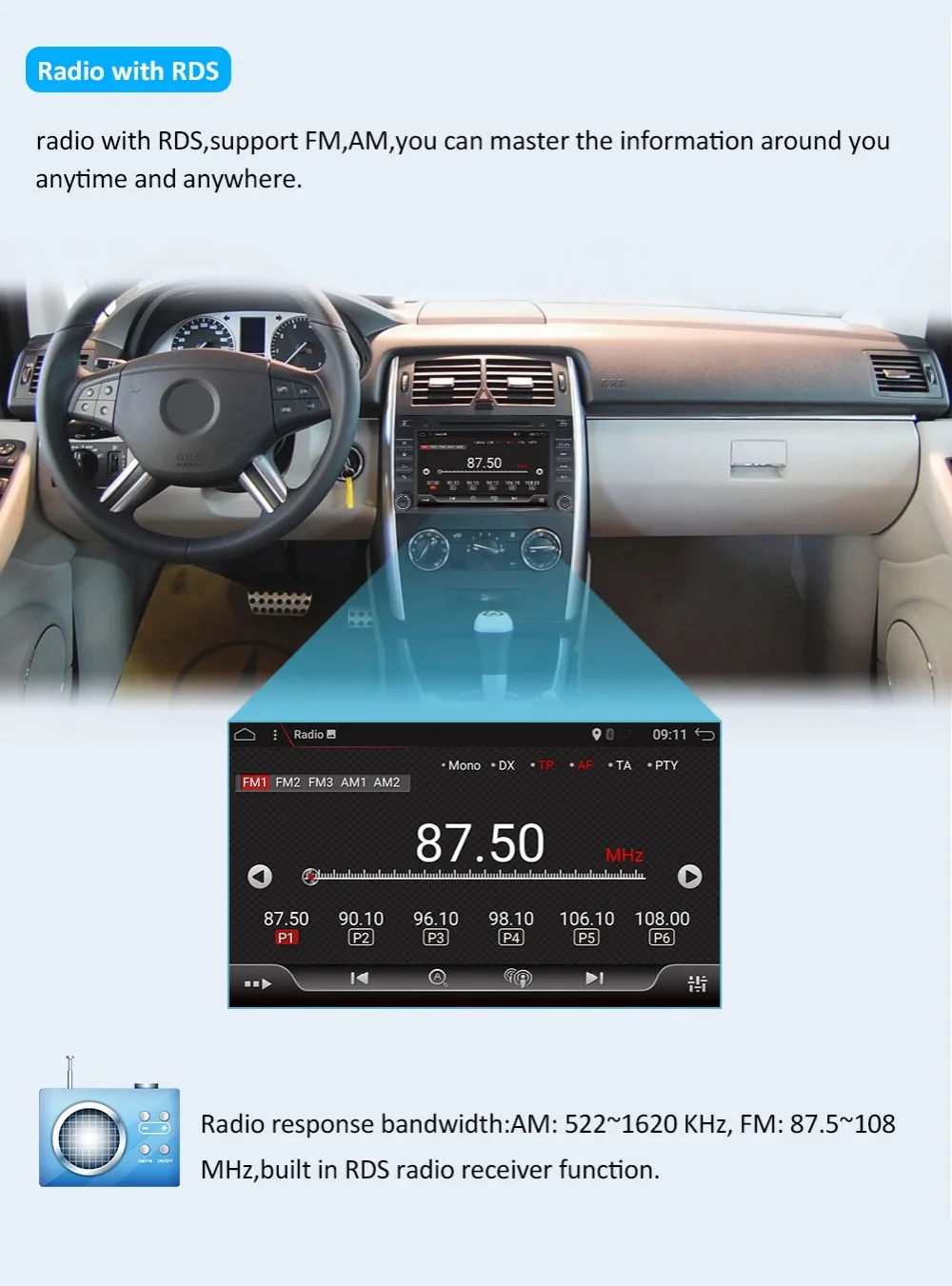 2DIN android 9,0 автомобильный dvd-плеер для Mercedes Benz Sprinter B200 W209 W169 W169 b-класс W245 B170 Vito W639 gps Мультимедиа Стерео