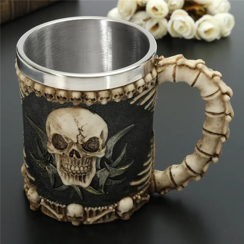 KCASA 1 шт. Honana Череп кости Fiendish 3D Tankard кружка для питья кофе пивная чашка Готический