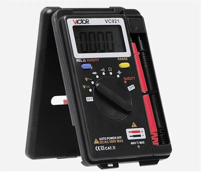 Мини мультиметр VICTOR VC921 портативный карманный цифровой автоматический Ручной