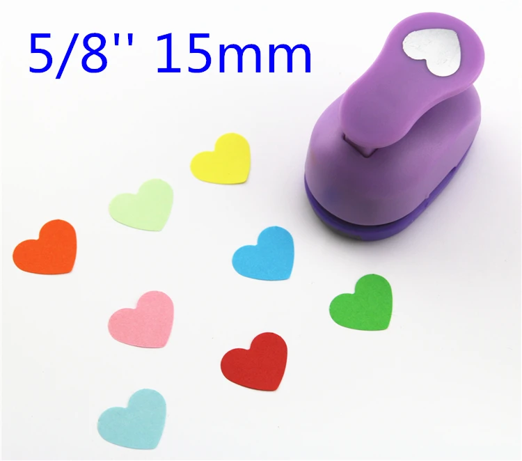 

heart paper punch 15mm 5/8'' shapes craft punch diy puncher paper cutter scrapbooking punches scrapbook S29874