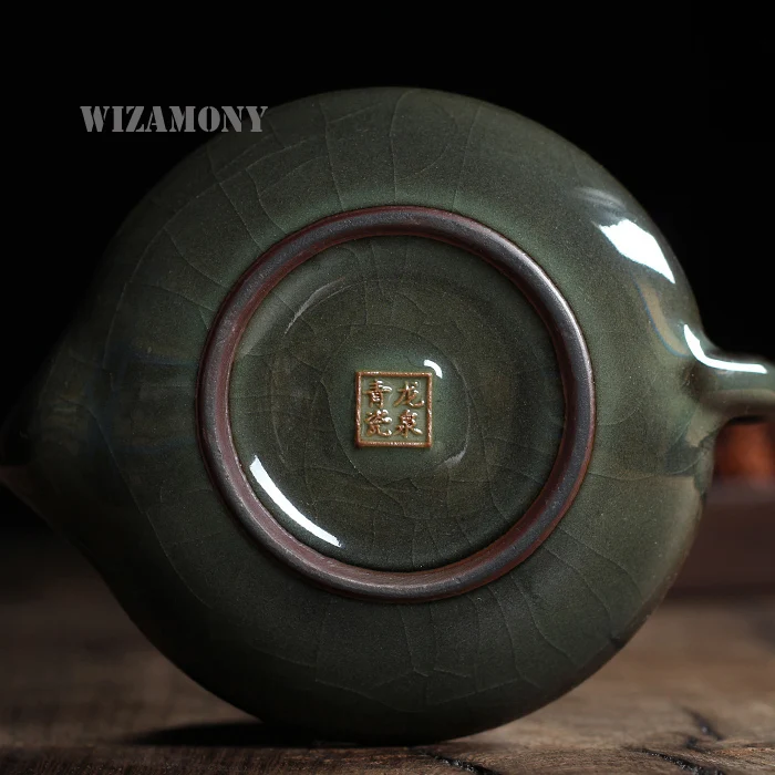 WIZAMONY чайный сервиз хрустящая глазурь Longquan Celadon Zisha Ceramics Arts Тэй китайский чайник