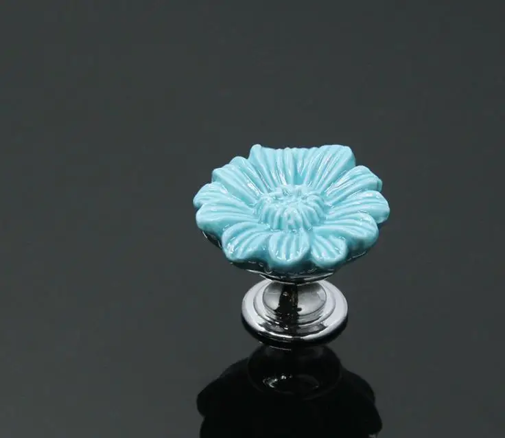 Цветные хризантемы LCH 33 мм в форме цветка керамические ручки фарфоровая ручка для