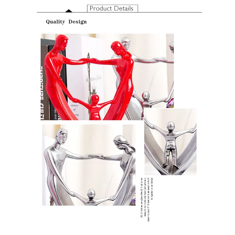 Современный простой Семья модель украшения фигурки абстрактные фигуры