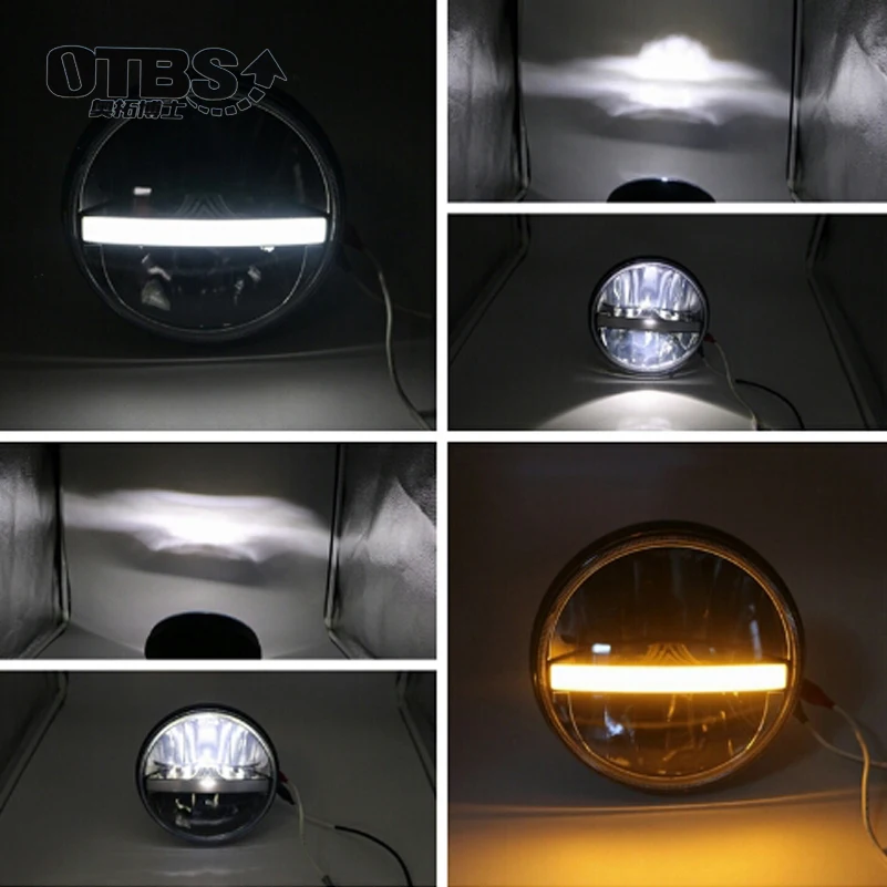 Головная круглая светодиодная фара OTBS 36 Вт 7 дюймов 2 шт. для Nissan Patrol Y60 Hummer H1 H2 Jeep