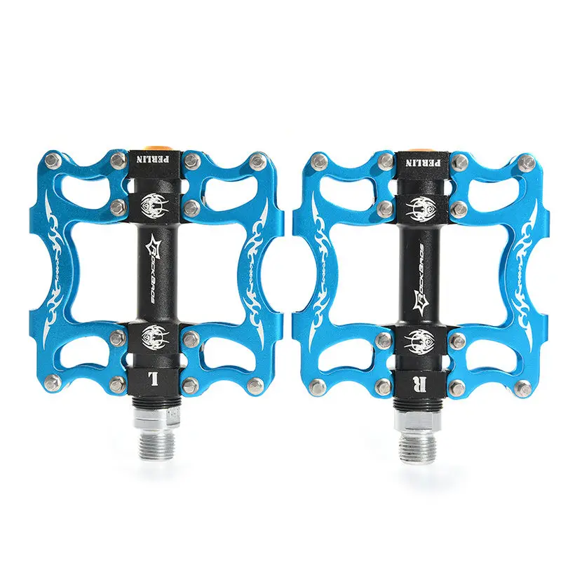 Blue 1 ROCKBROS, сверхлегкие, профессиональные, высокое качество, MTB, горный, BMX, велосипедные педали, Велоспорт, герметичный подшипник, педали, педали, 5 цветов - Цвет: Blue 1