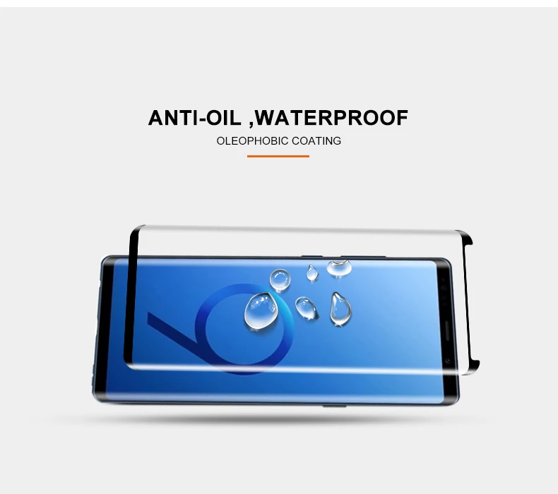 YIYONG 3D Edge изогнутое стекло для samsung Galaxy Note 9 8 Закаленное стекло-экран протектор для samsung S9 Plus S 9 Note9 стекло