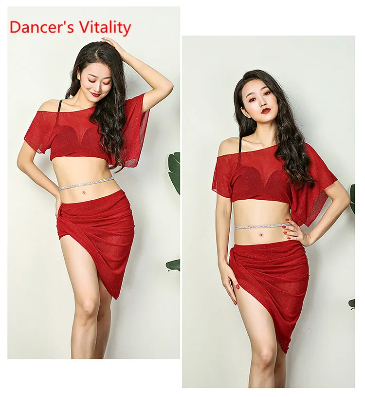 Лето Новое Прибытие женская Команда Практика Танцевальная Одежда 2 Шт. Костюм