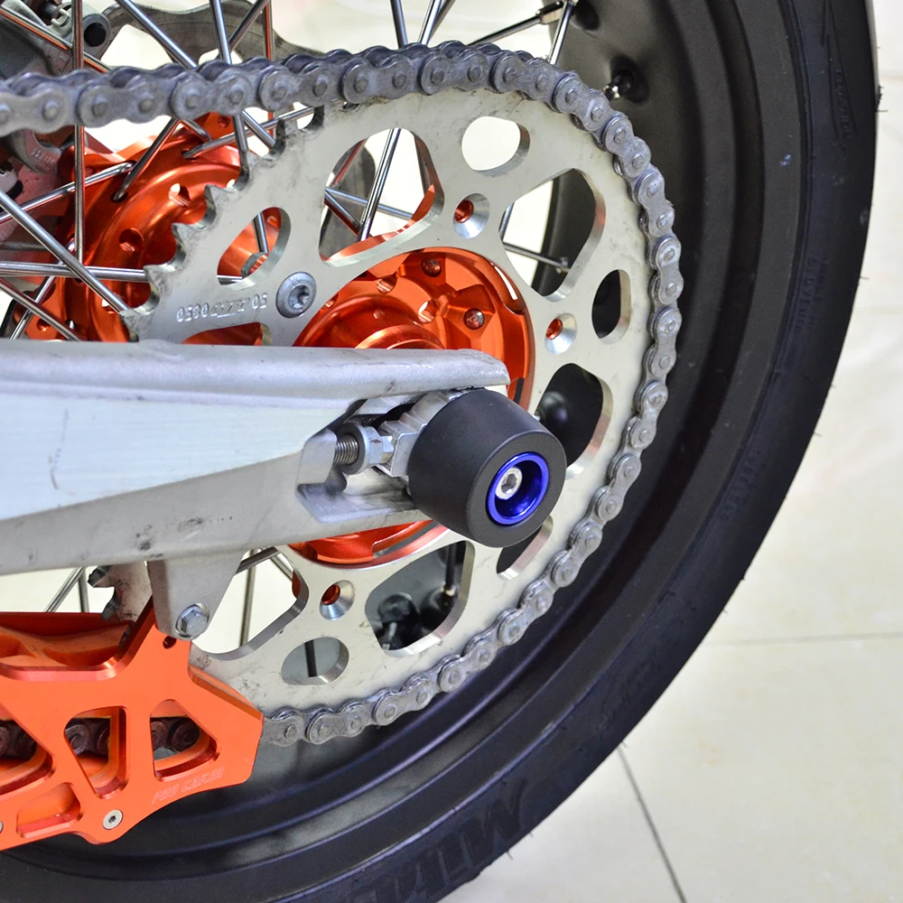 NICECNC слайдер заднего моста защита Краш колодки протектор для Husqvarna 701 Supermoto/Enduro