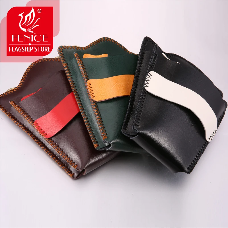 Чехол Fenice из натуральной кожи контрастных цветов Парикмахерская салонная кобура