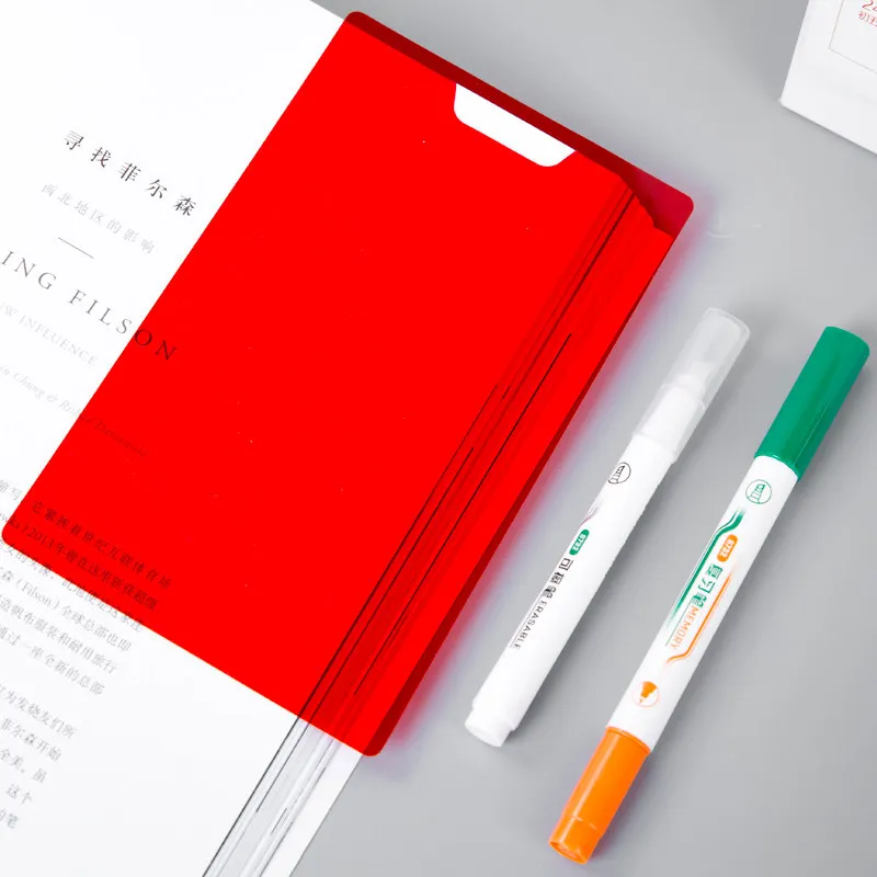 Набор стираемых маркеров ручек Маскировочная доска зеленого оранжевого и