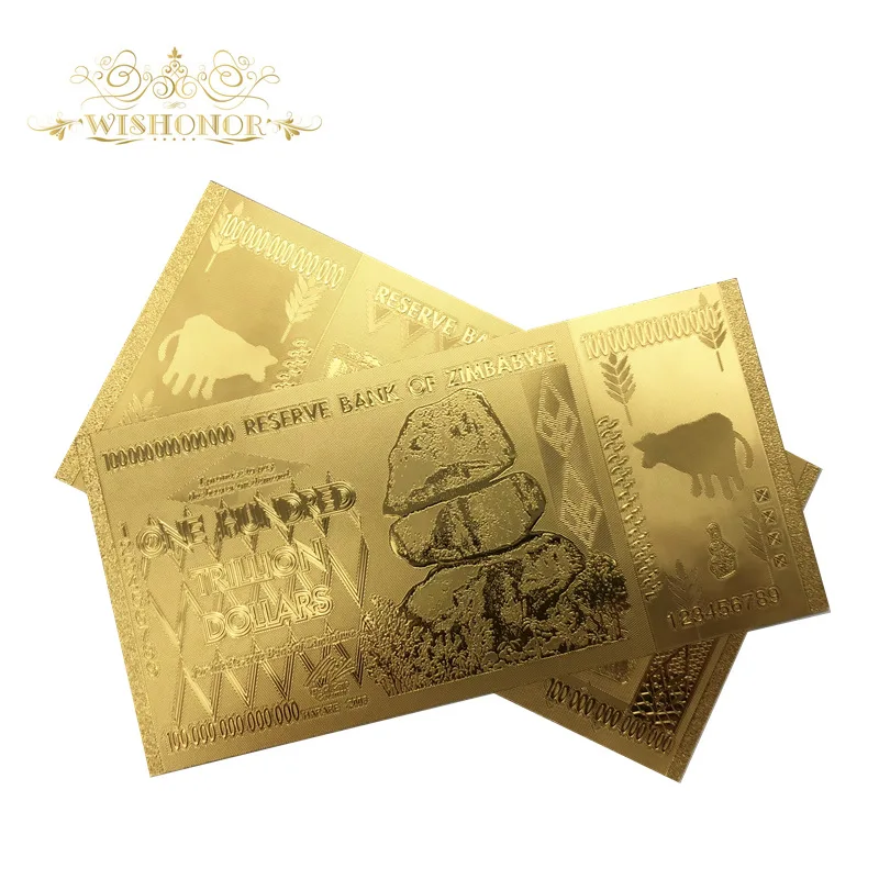 Фото 1000 шт./лот Золотая банкнота в 24k позолоченная с 99.9% металлическим чистым