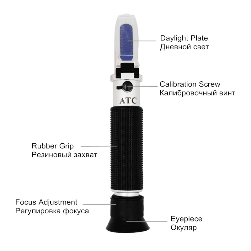Handheld Salinity Refractometer 0-10% Aquarium Salt Water tester Hydrometer ATC with retail box 32% off | Инструменты