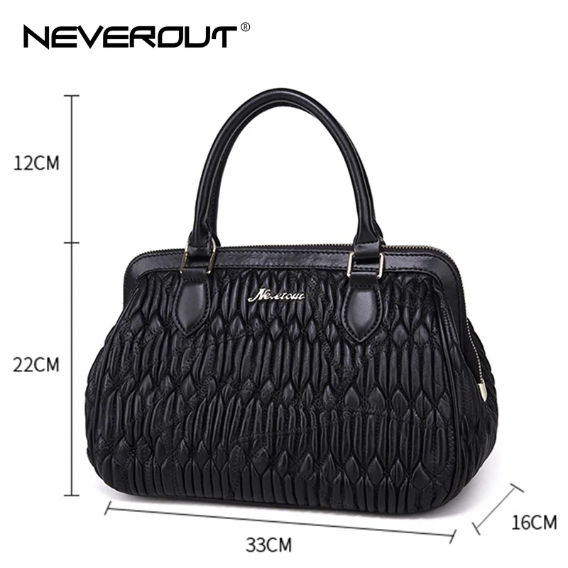 NEVEROUT элегантные женские сумки пояса из натуральной кожи овчины сумка рамки Sac