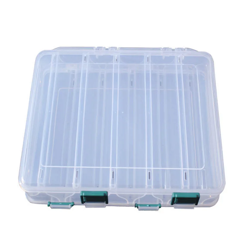 10 отделений двухслойная коробка для рыболовных приманок|Коробки рыболовной