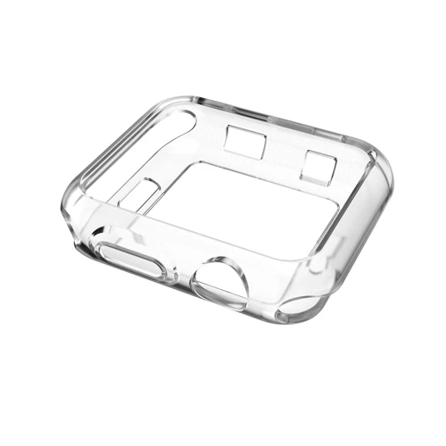 Transparent ТПУ бампер для Apple Watch 5 4 чехол 44 мм 40 мм iWatch Группа 42 мм 38 мм защитный чехол для экрана Apple watch 3 2 42/38 аксессуары - Цвет: Transparent