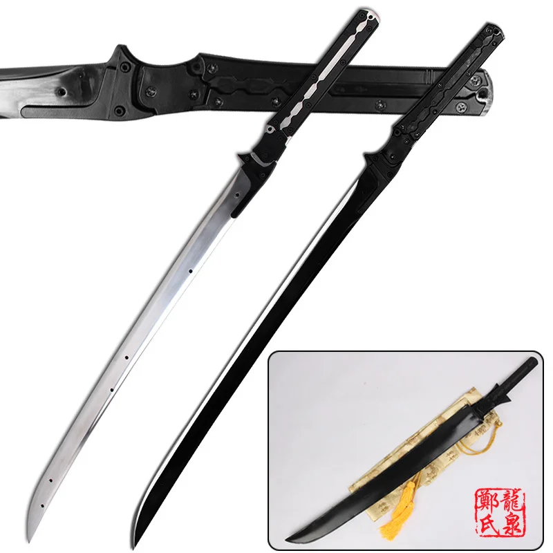 

For Metal Gear Rising Revengeance Raiden High Frequency Full Tang Carbon Steel Sword For Collectible Cosplay Props