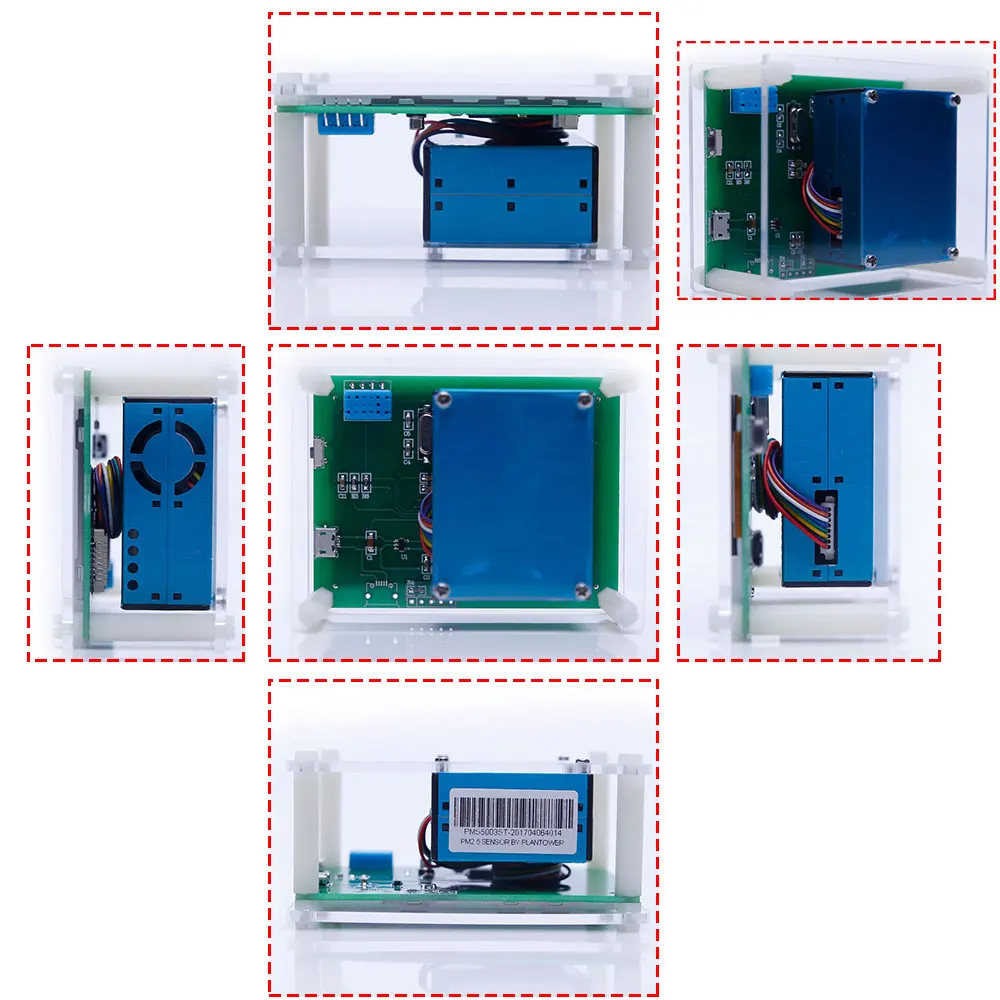 Детектор качества воздуха PM2.5 PM1.0 PM10 лазерный датчик пыли с температурой и