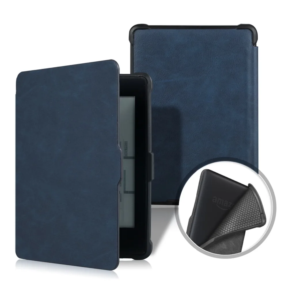 Kindle Paperwhite 1 2 3 Чехол, Магнитный чехол из искусственной кожи на переднюю панель из ТПУ для Amazon Kindle Paperwhite до Funda