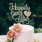 Индивидуальный персонализированный Топпер для свадебного торта с надписью Mr  Mrs Initial и датой, свадебное украшение с надписью Happy Ever After Wood в рустикальном стиле