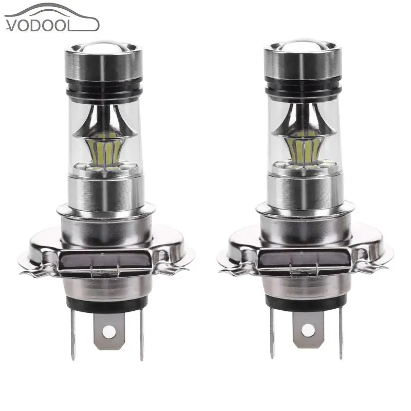 2 шт. H4 10 Вт 2828 20SMD 8000K светодиодный Противотуманные фары Дневные Фары Лампы