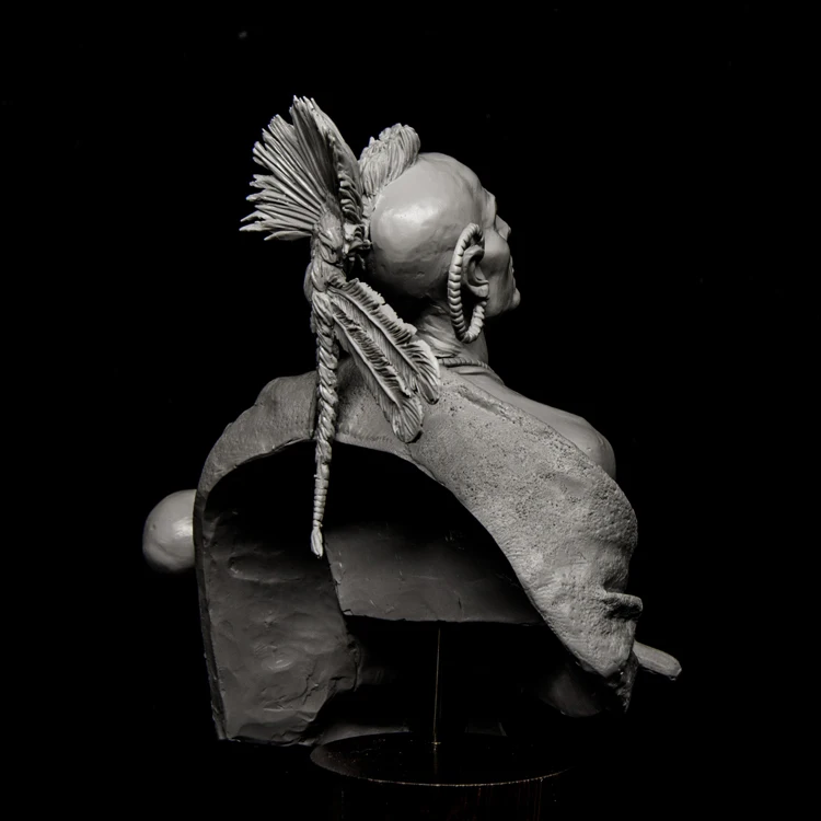 

1:10 Resin Figure Bust Model Historical Figure MOHAWK X185