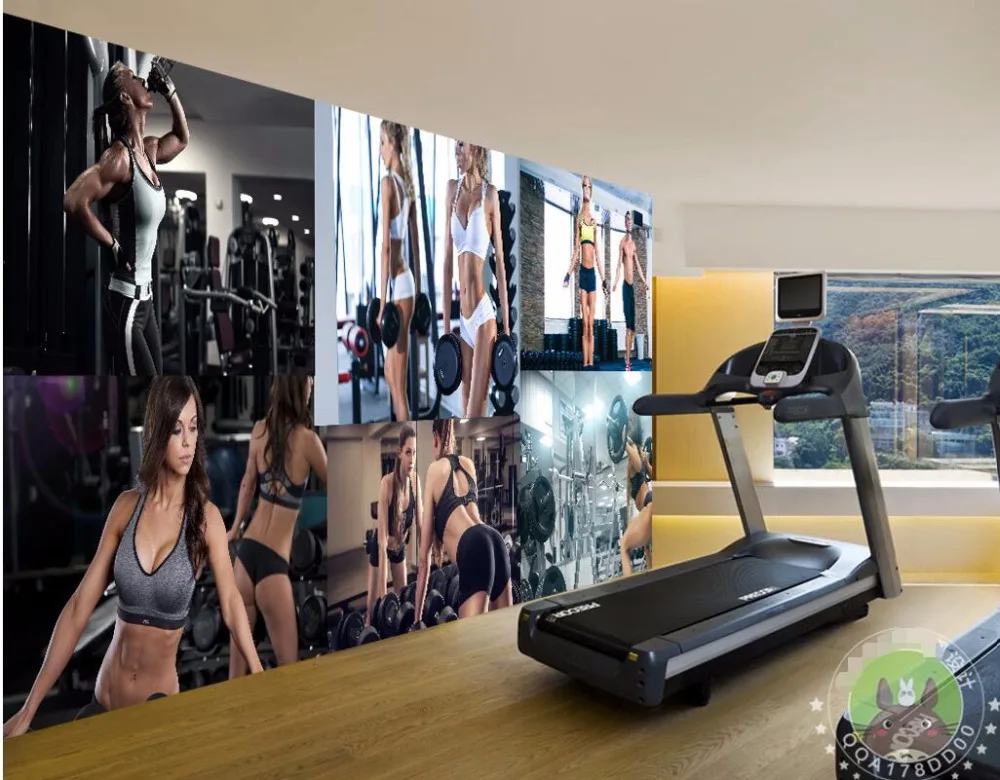 3D-обои для комнат фотообои на заказ фитнеса сексуальная красота строительства