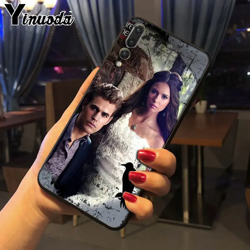 Yinuoda Дневники вампира черный ТПУ Мягкий силиконовый чехол для телефона huawei p20 pro